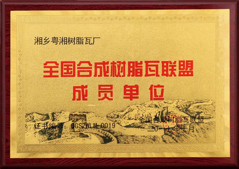 合成树脂瓦成员